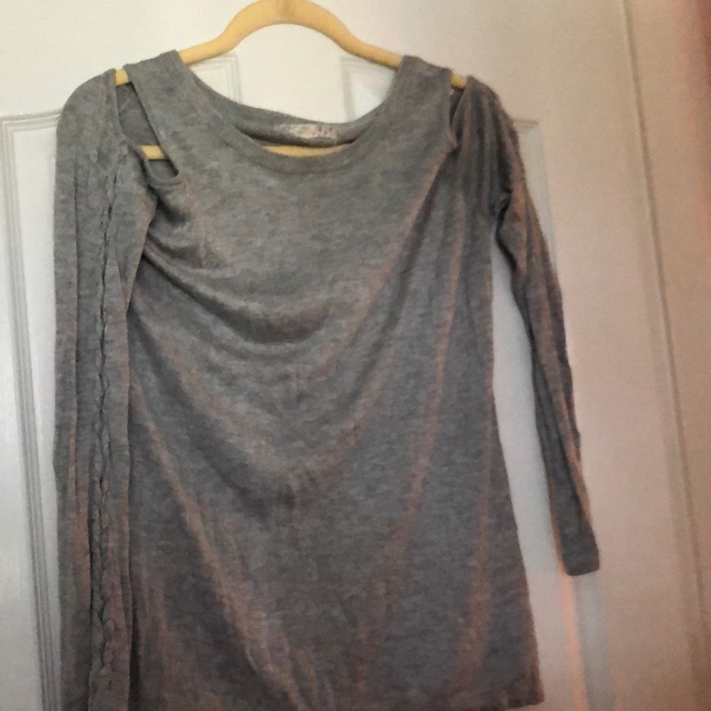 Sexy cold shoulder large sweater